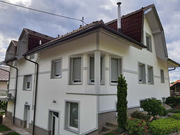 Exterior view of a modern residential house